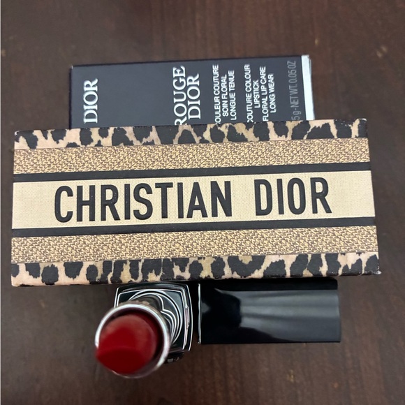 Rouge Dior Iconic Velvet Red Lipstick New w Dior Box 999 - Picture 2 of 7
